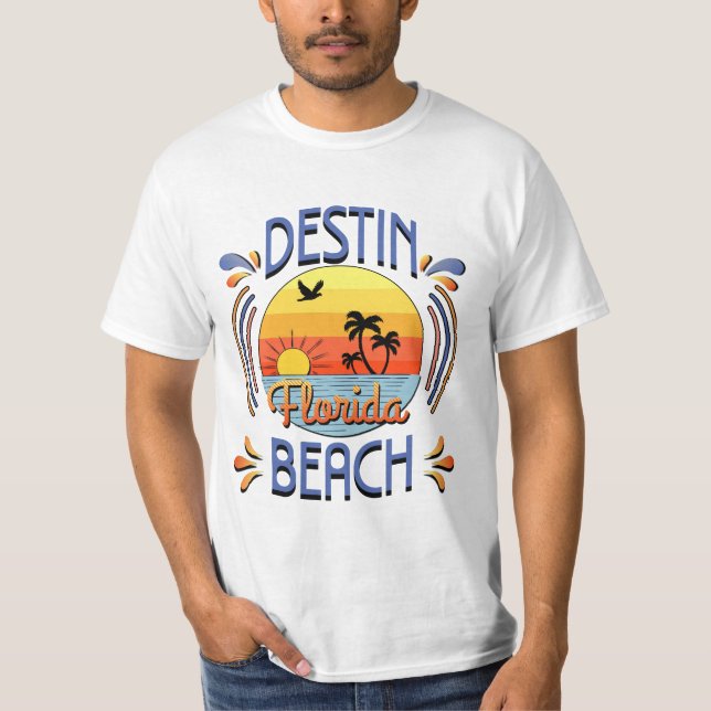 T-shirt Destin Beach, Florida (Devant)