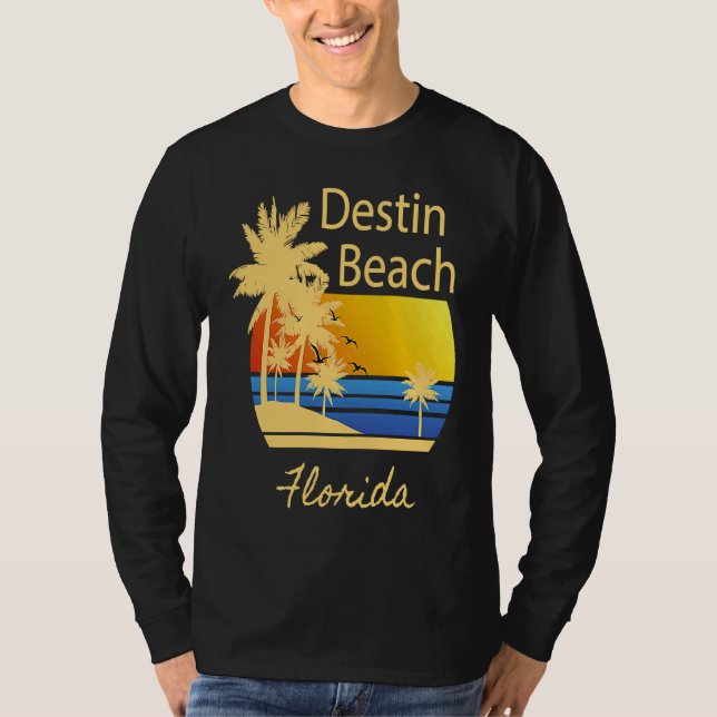 T-shirt Destin Beach Florida Souvenir  Graphic (Devant)