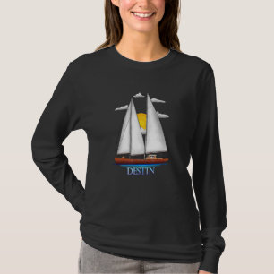 T-shirt Destin Côtier Nautique Voile Design