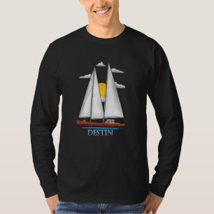 T-shirt Destin Côtier Nautique Voile Design