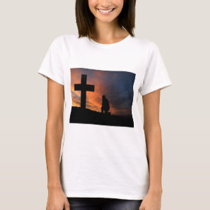 T-shirt Destin d'amour de paix de Jésus de croix de foi de