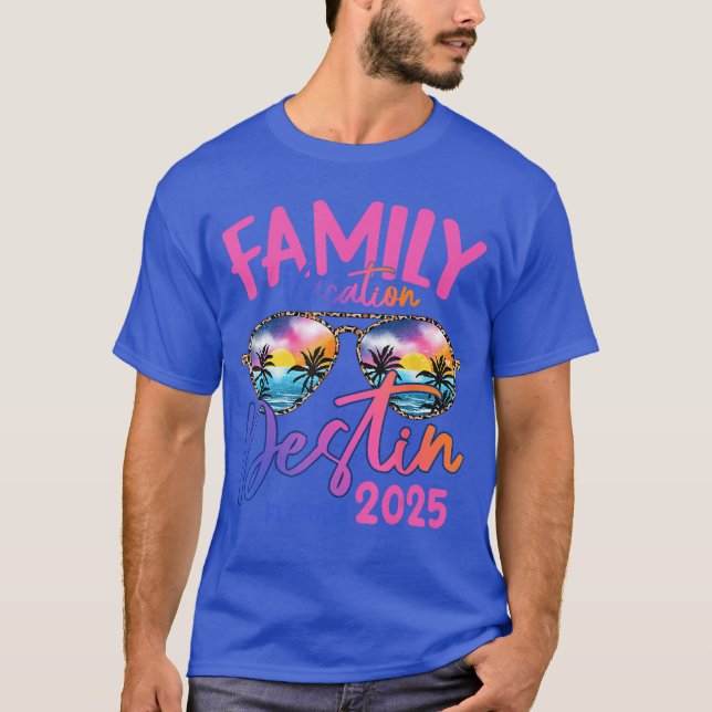 T-shirt Destin Florida 2025 Lunettes de soleil Vacation Ma (Devant)