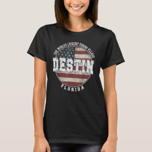 T-shirt Destin Florida drapeau américain Vintage