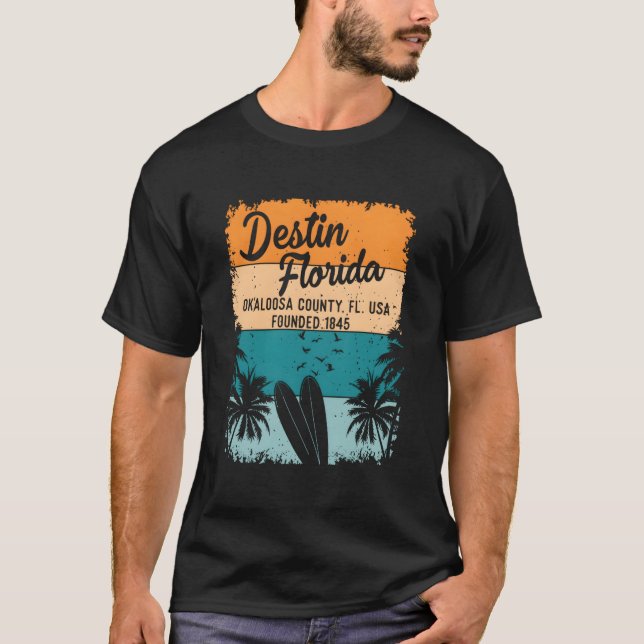 T-shirt Destin Floride Plage Et (Devant)