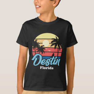 T-shirt Destin Floride Plage Surfeur Surf Souvenir Rétro