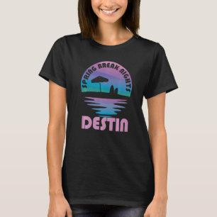 T-shirt Destin Printemps Destin Coucher de soleil Vintage