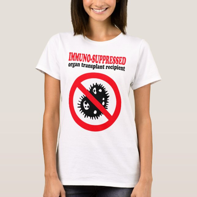 T-shirt destinataire Immuno-supprimé de greffe d'organe (Devant)