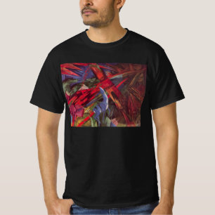 T-shirt Destinées animales par Franz Marc, Art cubiste vin