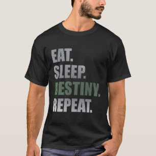 T-shirt Destiny Manger Destin Destinée Répéter Manches Cou