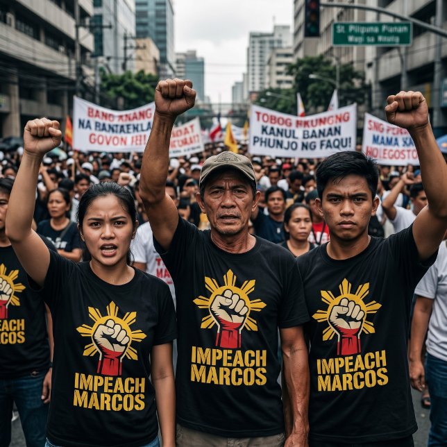 T-shirt Destituer Marcos Corruption Philippine Protest (Créateur téléchargé)