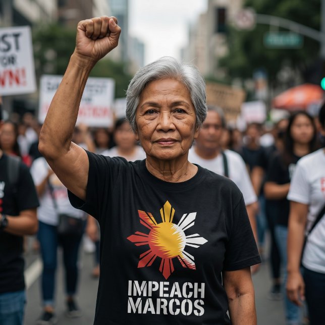 T-shirt Destituer Marcos Corruption Protestation Philippin (Créateur téléchargé)