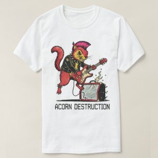 T-shirt "Destruction de glands" Graphique de Squirrel Punk