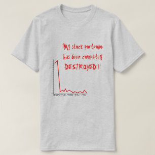 T-shirt Destruction du portefeuille stock