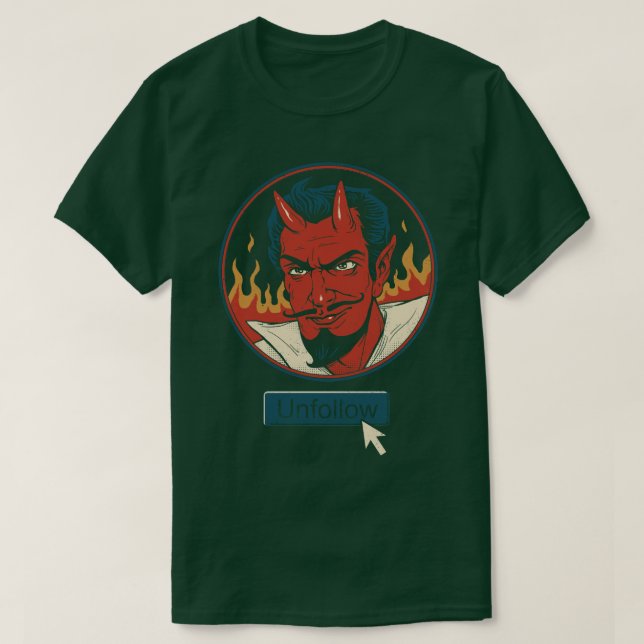 T-shirt Désuivez le diable (Design devant)