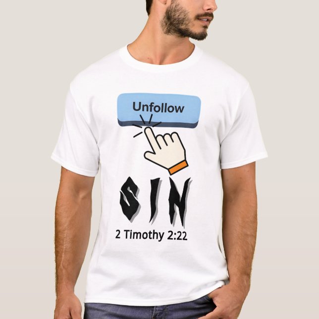 T-shirt Désuivre le péché (Devant)