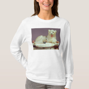 T-shirt Détail de couvercle d'un pot d'onguent avec un