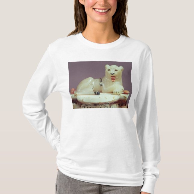 T-shirt Détail de couvercle d'un pot d'onguent avec un (Devant)