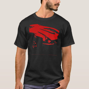 T-shirt Détail de Datsun 240Z - rouge sur la chemise
