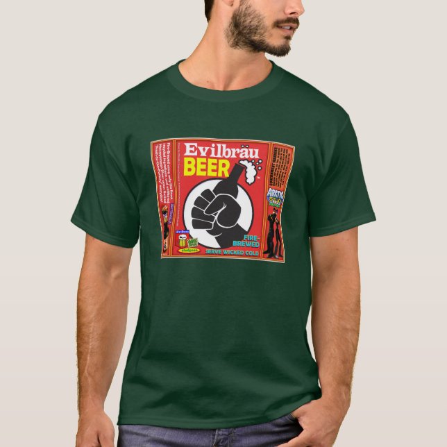 T-shirt Détail de poing de bière d'Evilbrau (Devant)