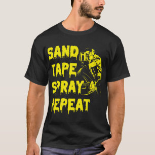 T-shirt Détail de voiture de peinture de carrosserie de sa