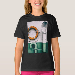 T-shirt Détail d'un ferry avec respirateurs et bouée