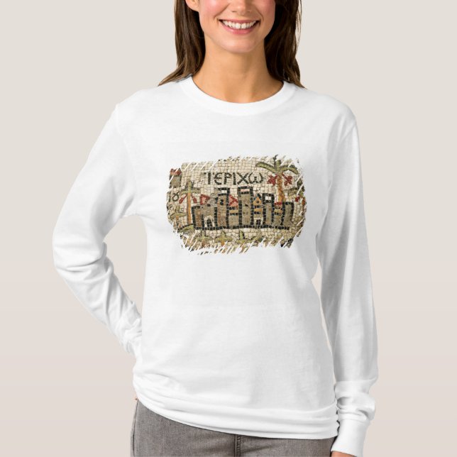 T-shirt Détail d'une carte de Jéricho (Devant)