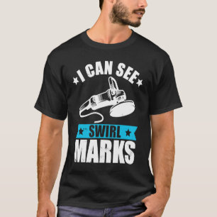 T-shirt Détaillant de voiture peut voir des marques tourbi