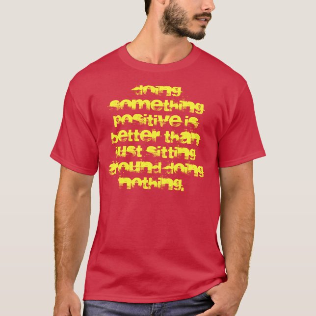T-shirt Détails dans la structure (Devant)