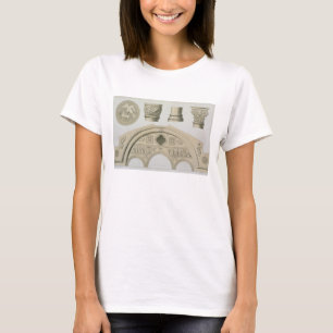 T-shirt Détails d'une voûte sculptée et colonnes de St