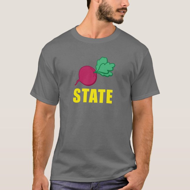 T-shirt d'ÉTAT de BETTERAVE (Devant)