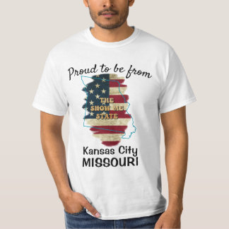 T-shirt d'état du Missouri personnalisé