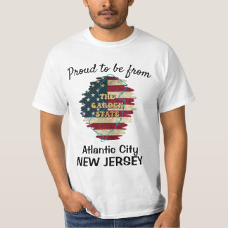 T-shirt d'état New Jersey personnalisé