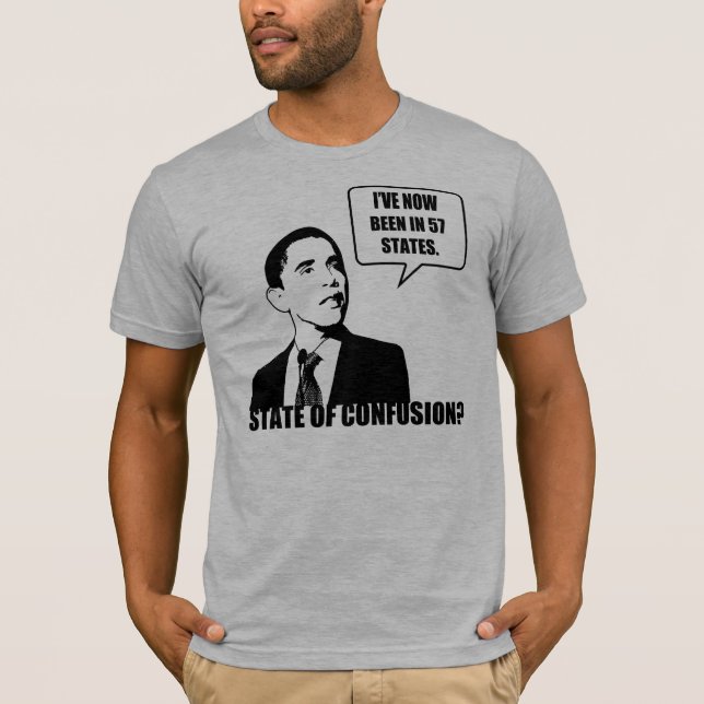 T-shirt d'états d'Obama 57 (Devant)