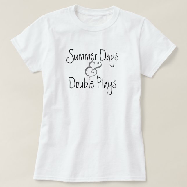 T-shirt d'été et de baseball (Design devant)