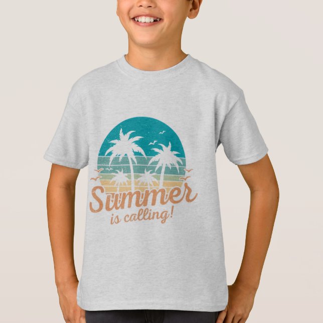 T-shirt d'été léger et cool pour enfants (Devant)