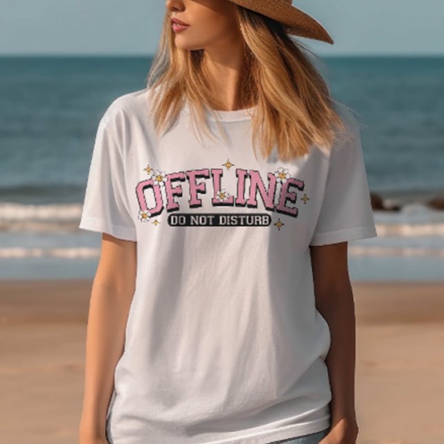 T-shirt d'été, mignonne, Hors ligne Ne pas dérange (Créateur téléchargé)