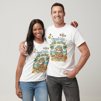 T-shirt d'été Paresseux Fatigué mais Toujours Atte