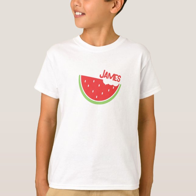 T-Shirt d'été personnalisé pastèque (Devant)