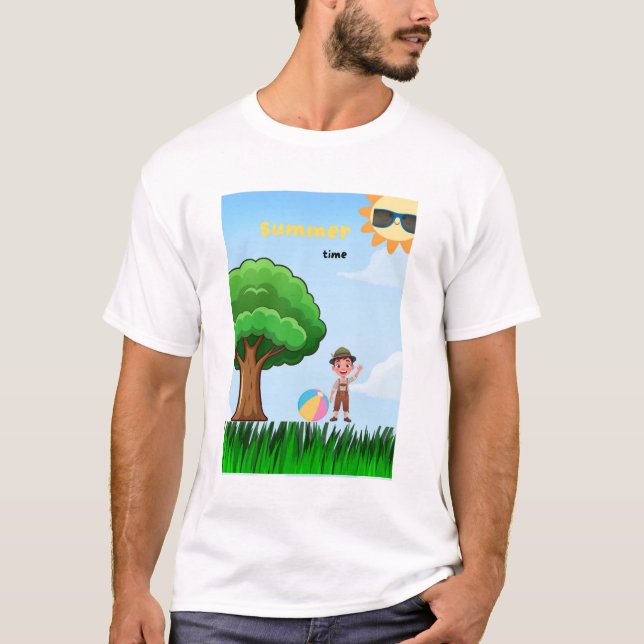 T-Shirt d'été pour hommes (Devant)