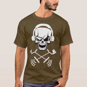 T-shirt Détecter le crâne du détecteur de métaux