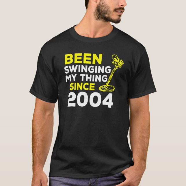 T-shirt Détecteur de métaux depuis 2004 H (Devant)