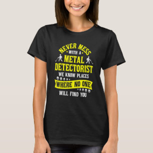 T-shirt Détecteur de Métaux pour Hommes Femmes Enfants