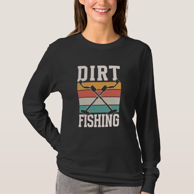 T-shirt Détecteur de pêche directe Métal Détection Hobby D (Devant)
