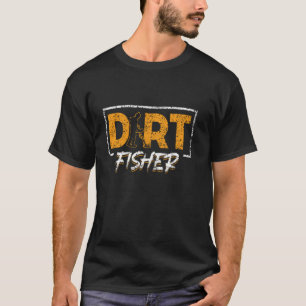 T-shirt Détecteur de pêcheur de terre passe-temps de détec