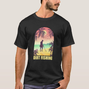 T-shirt Détecteur de plage Détecteur de métal vintage Pêch