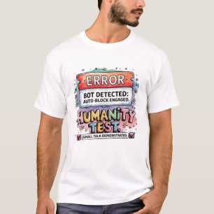 T-shirt Détecteur de robots drôles vérifiez Vous êtes huma