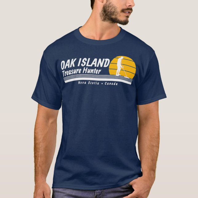 T-shirt Détecteur de trésors et de métaux de l'île de Chên (Devant)