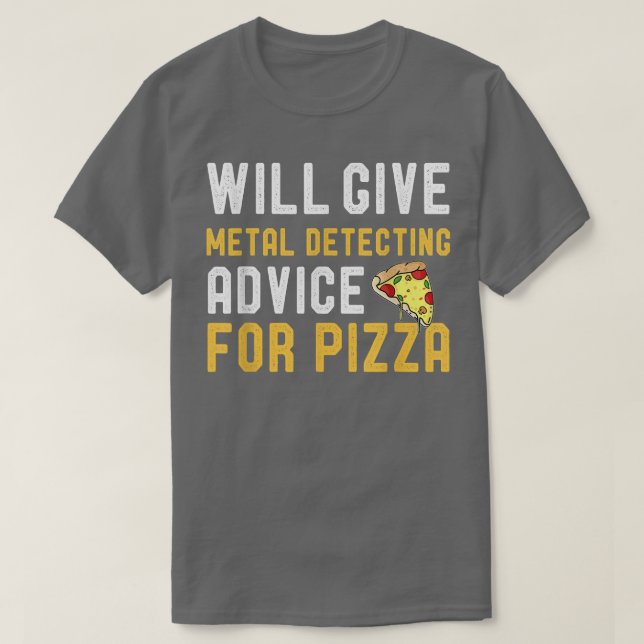 T-shirt Détecteur Métal Donnera Des Conseils De Détection  (Design devant)