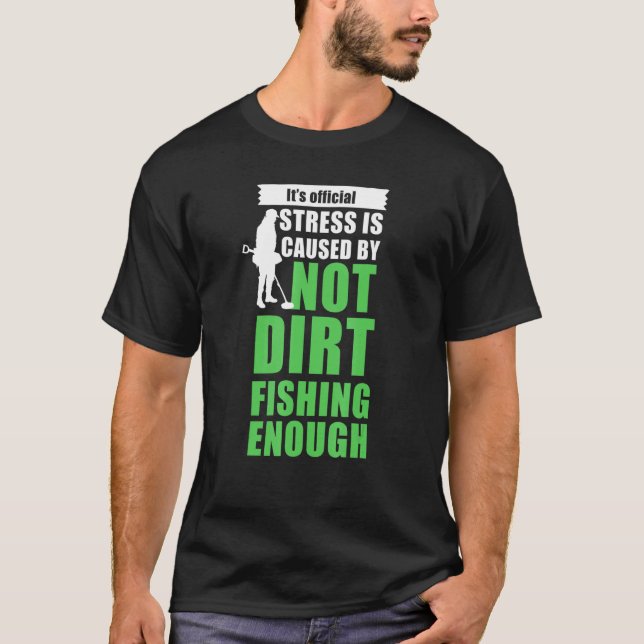T-shirt détecteurs de métaux pêche dans la boue (Devant)