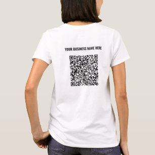 T-shirt Détection de code QR et texte personnalisé Votre T